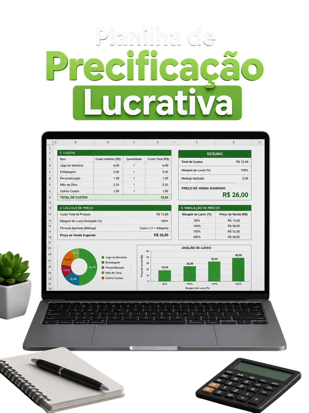 Planilha de Precificação Lucrativa